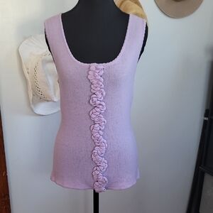 Barneys New York Lavender Knit Tank Top